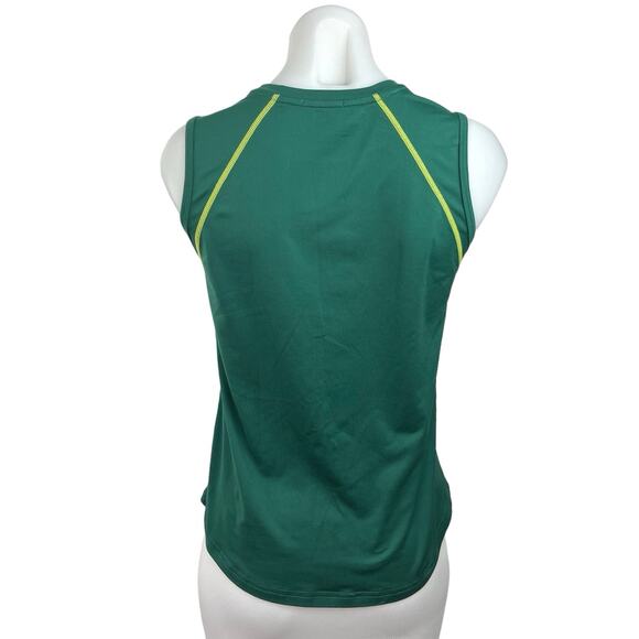 Terez Green Crew Neck Sleeveless Pullover Activewear Muscle Shirt Tank Top Sz S - Picture 2 of 4